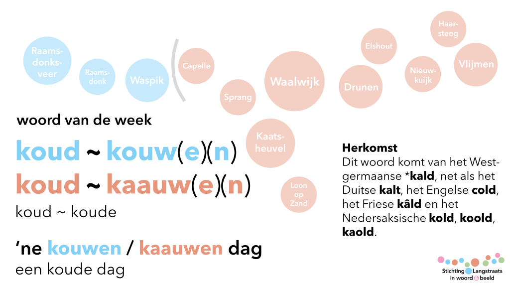 Woord van de week: koud ~ kouwe /&nbsp;kaauwe